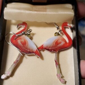 Flamingo earrings  